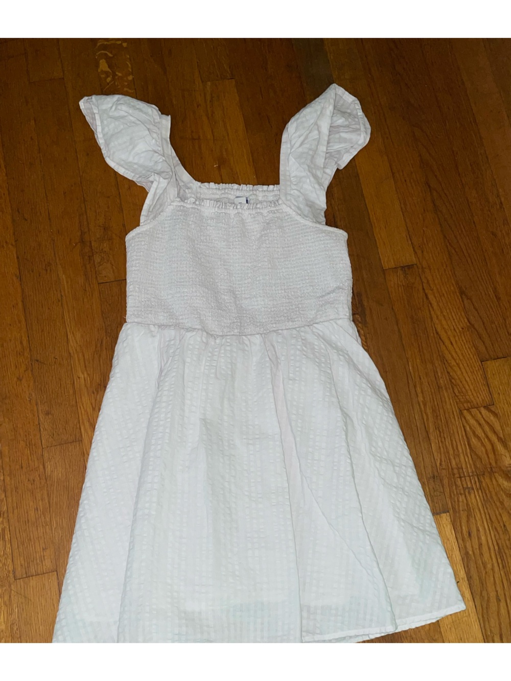 White mini dress